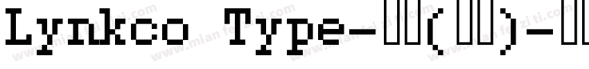 Lynkco Type-普通(西方)字体转换